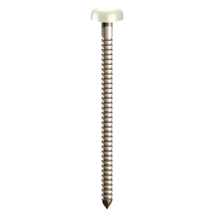 TIMco Polymer Head Pin White 40mm