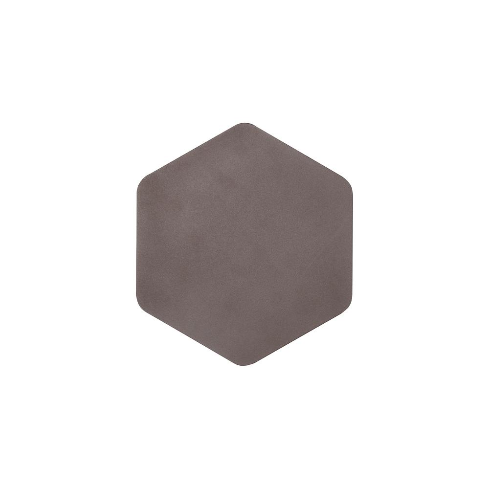 Luxuria Astoria Magnetic Base Wall Light 12W LED 20/19cm Vertical Hexagonal Centre Coffee/Acrylic Frosted Diffuser