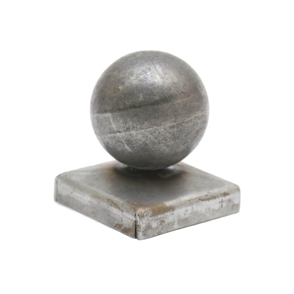 Post Cap - 100mm  Diameter Hollow Sphere100mm Square Base