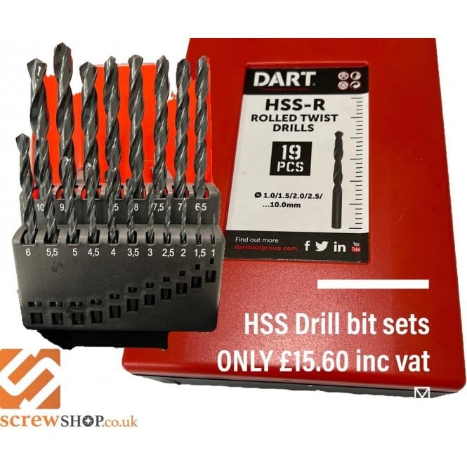 DART - Jobber Drill Bit Set - HSS