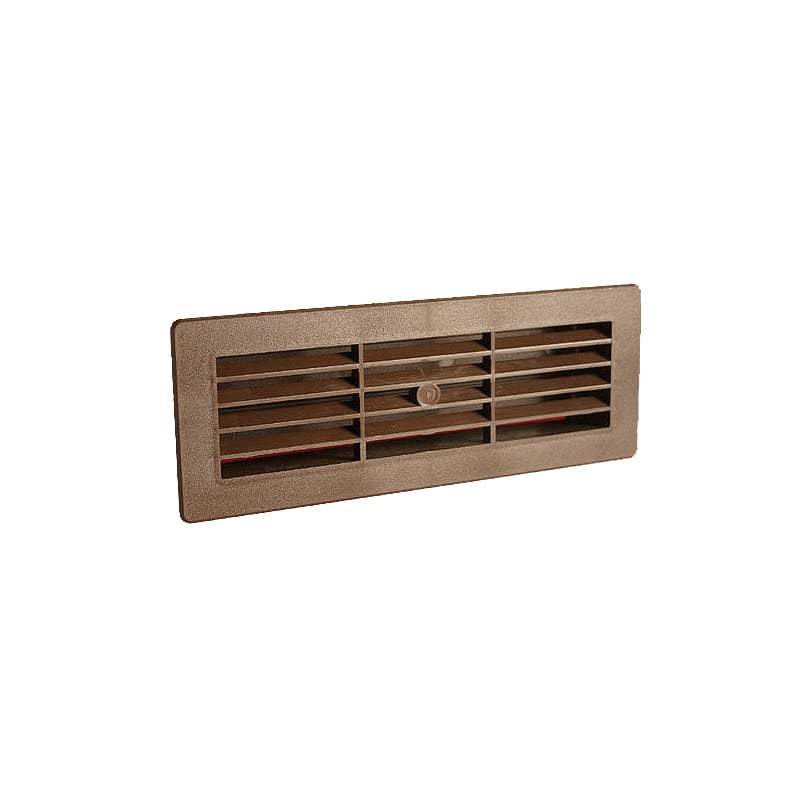 Manrose Slimline Airbrick Horizontal Louvre with Internal Damper Brown