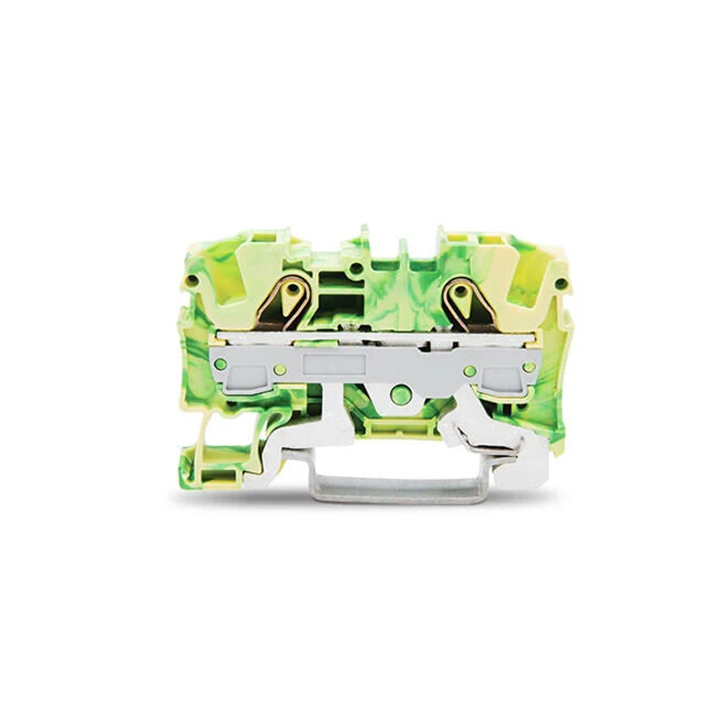 Wago Din Rail Through Terminal 6mm Green/Yellow