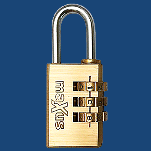 Maxus 3-Wheel Combination Padlock