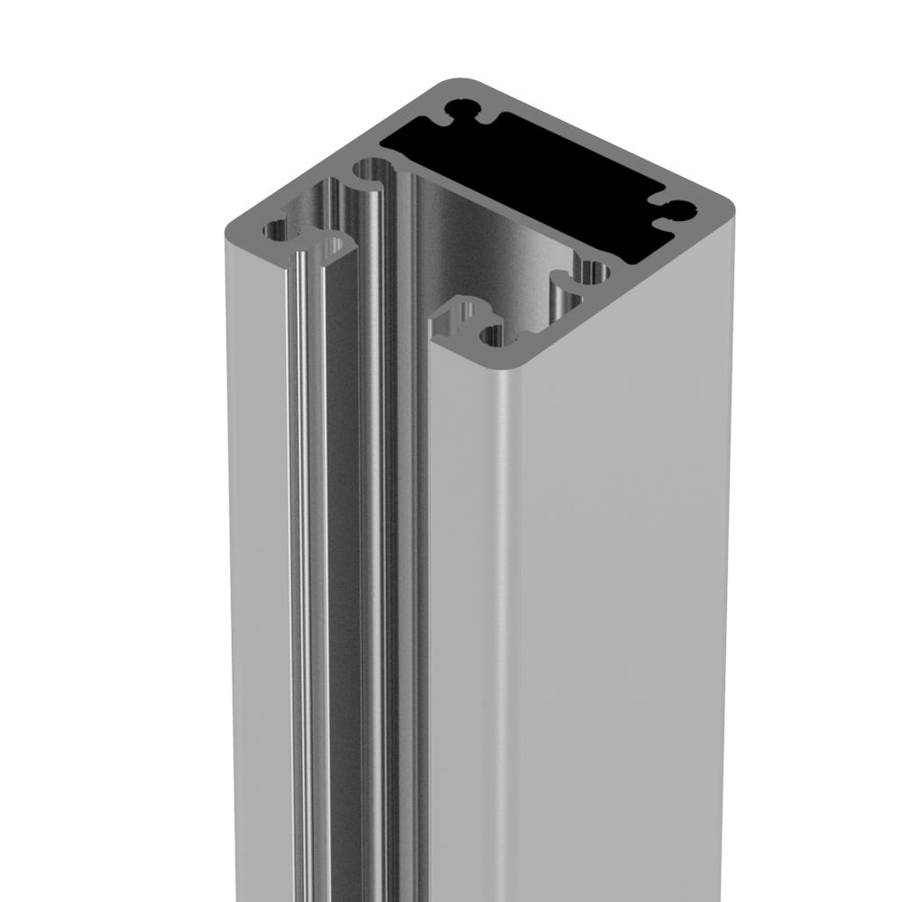 Marano Base Fix Profile End Section - 6mIncludes 2M Capping - Satin Anodised