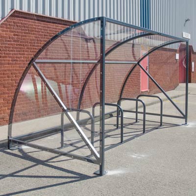 Manufacturers Of Echelon&#8482; Cycle Shelter
                                    
	                                    Pre-assembled - Easy install for up to 10 Bikes