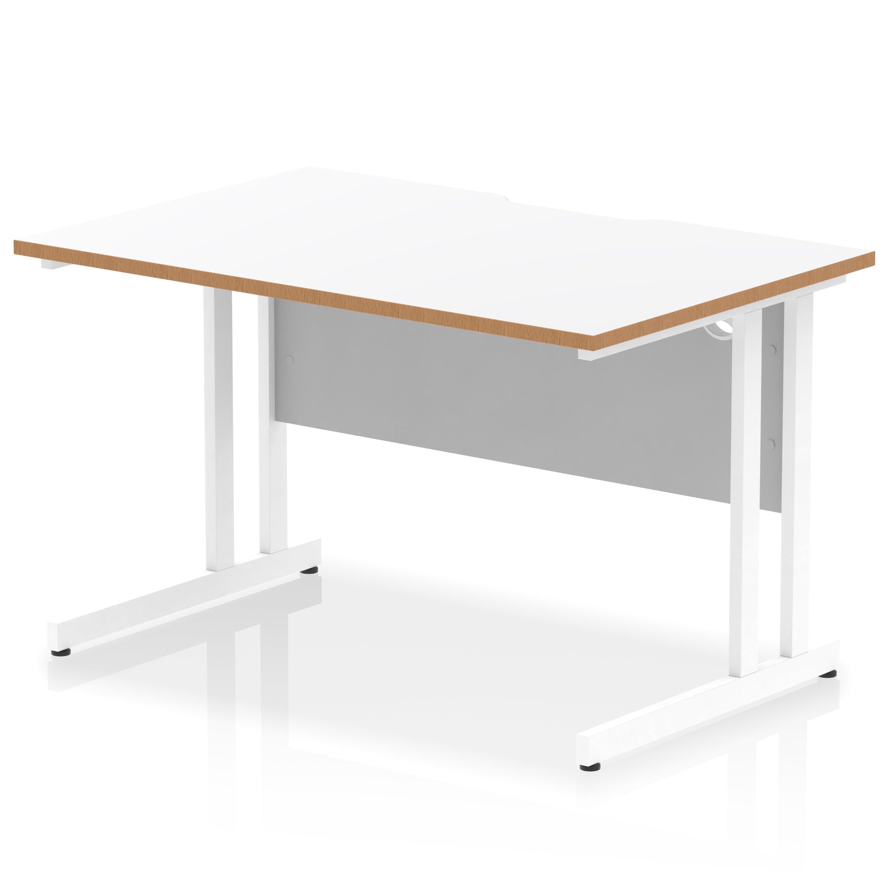 Suppliers Of Impulse Scalloped Edge Straight Desk Cantilever Leg - 1200mm - Multiple Colour Options North Yourkshire