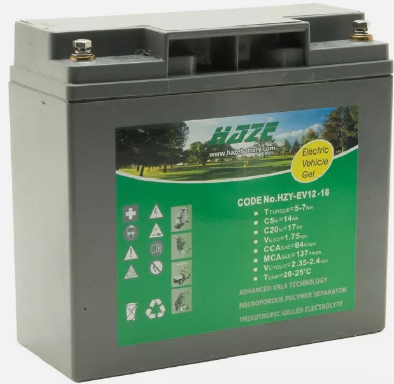 HZB-EV12-18, 12 Volt 18Ah