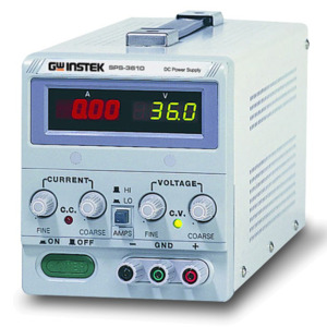 Instek SPS-3610 DC Power Supply, Single Output, 36 V, 10 A, 360 W, SPS Series