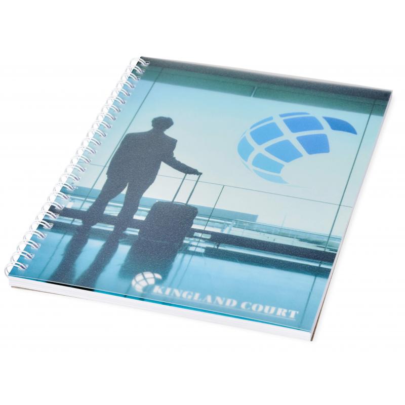 Desk-Mate&#174; wire-o A5 notebook PP cover - 50 pages