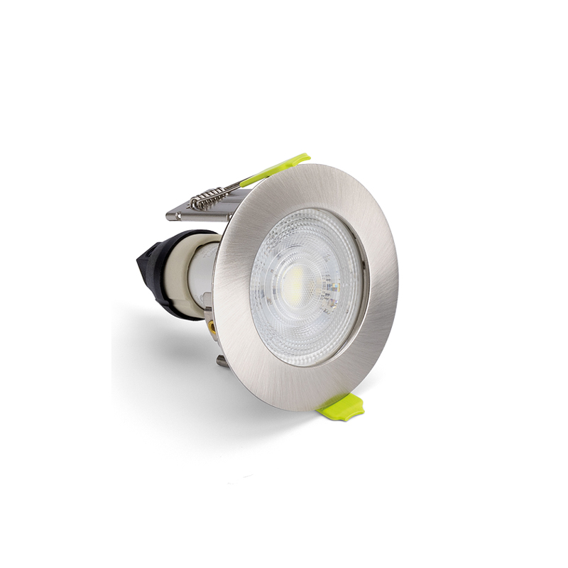 Integral Evofire Fire Rated GU10 Downlight IP65 Satin Nickel