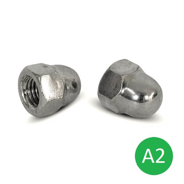 1/4" UNF A2 Dome Nut