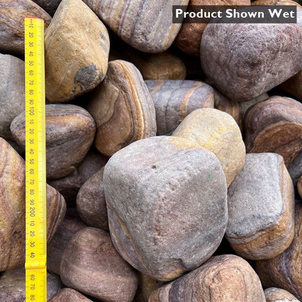 100-150mm Rainbow Sandstone Cobbles