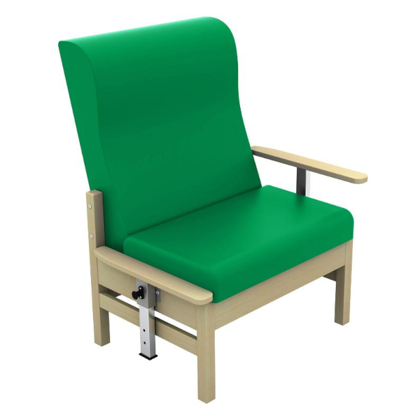 Atlas High Back Bariatric Arm Chair with Drop Arms - Green