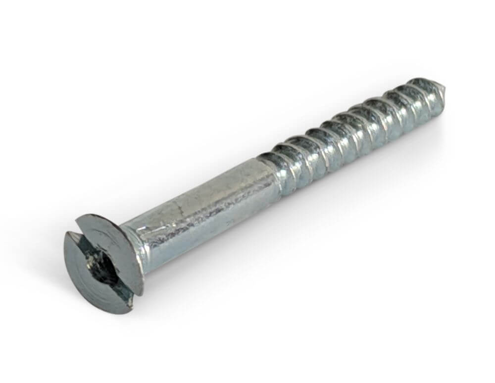 8G x 25mm Countersunk Mirror Screws BZP 6BA