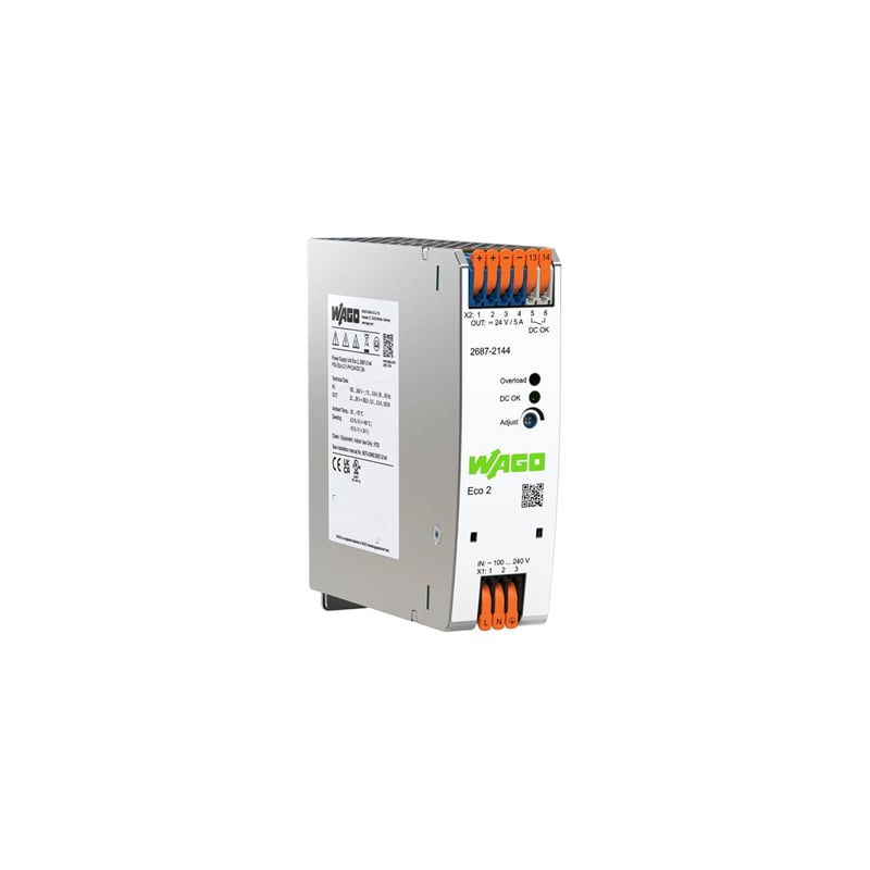 Wago Eco 2 Power Supply 1 Phase 24V DC 120W 5A