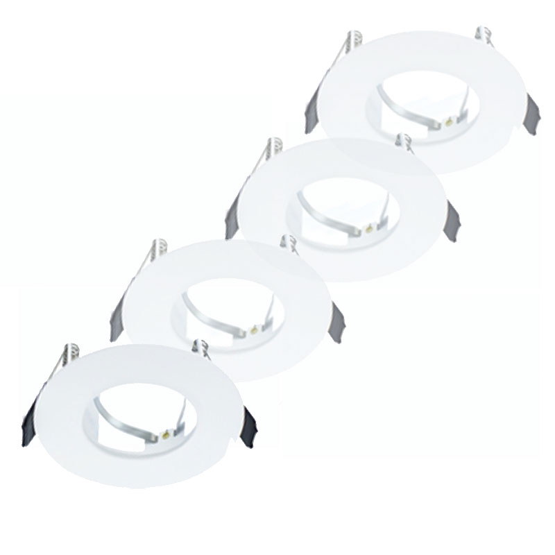 Integral EvoFire Fire Rated Downlight GU10 Matt White (4 Pack)