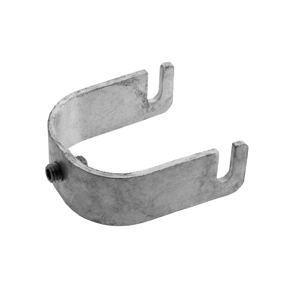 Galvanised Side Palm ConnectionTo suit 33.7mm OD tube  Incl. S/S Screws