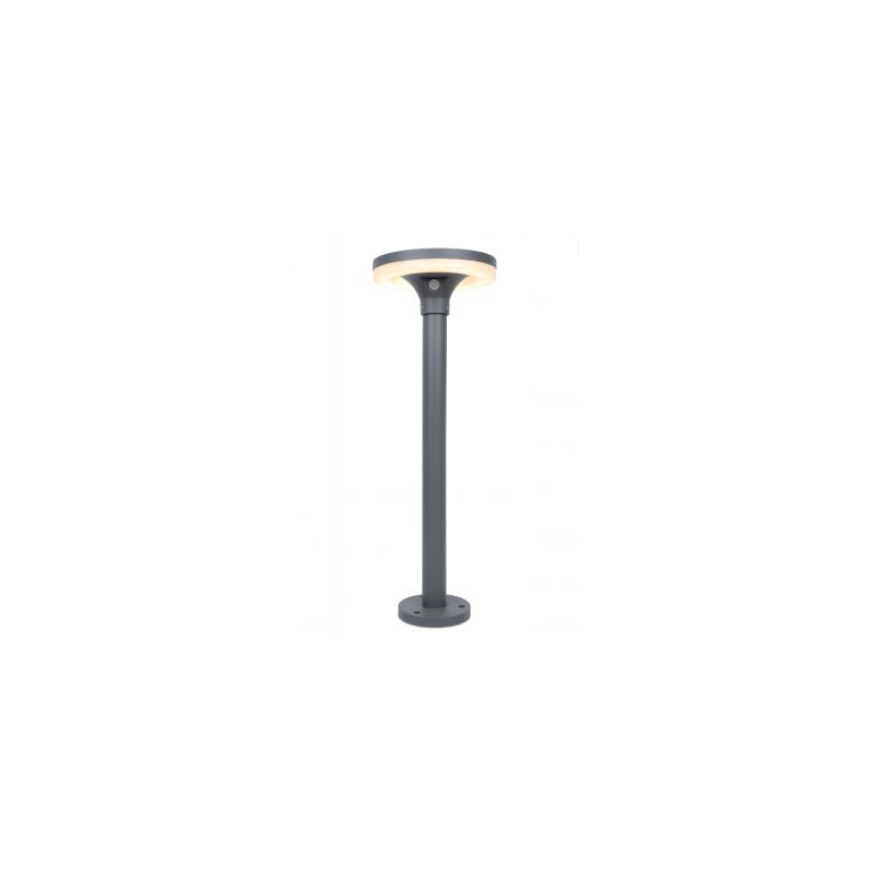 Kosnic Tarkine Solar Aluminium Diecast Tall Bollard 4000K Grey