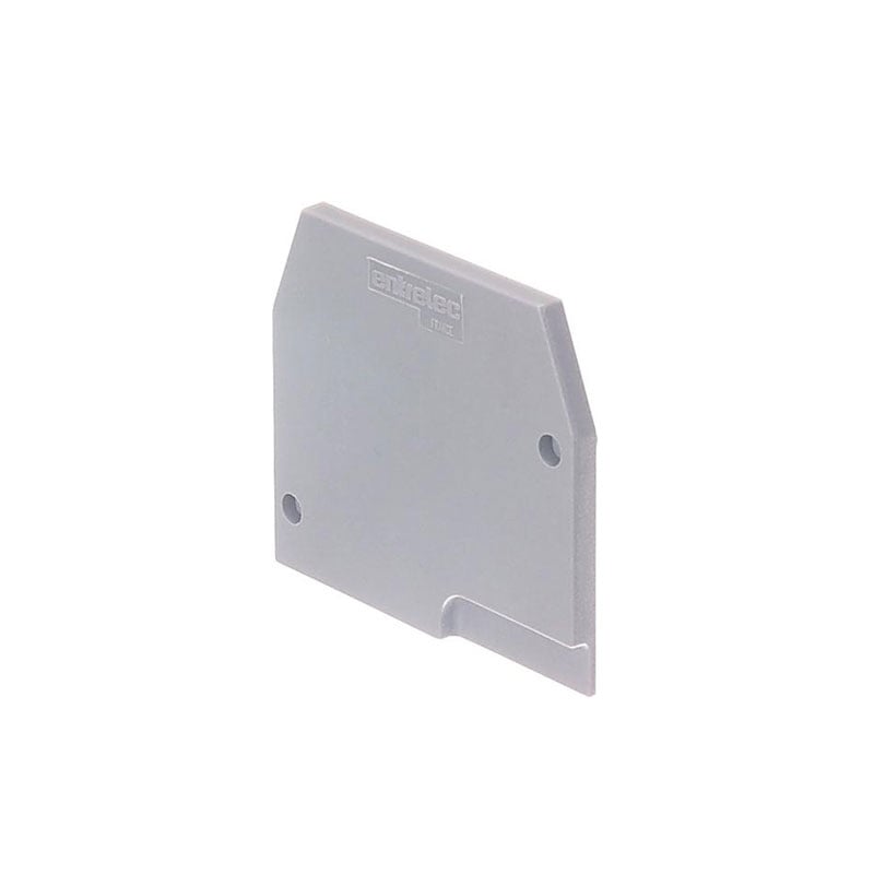Entrelec Grey End Plate For 1 In 2 Out Terminal