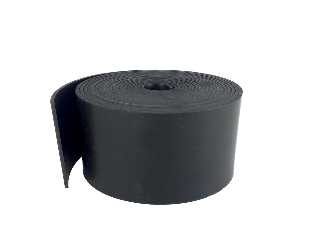 Solid Neoprene Rubber Strip - 75mm x 3mm x 5m
