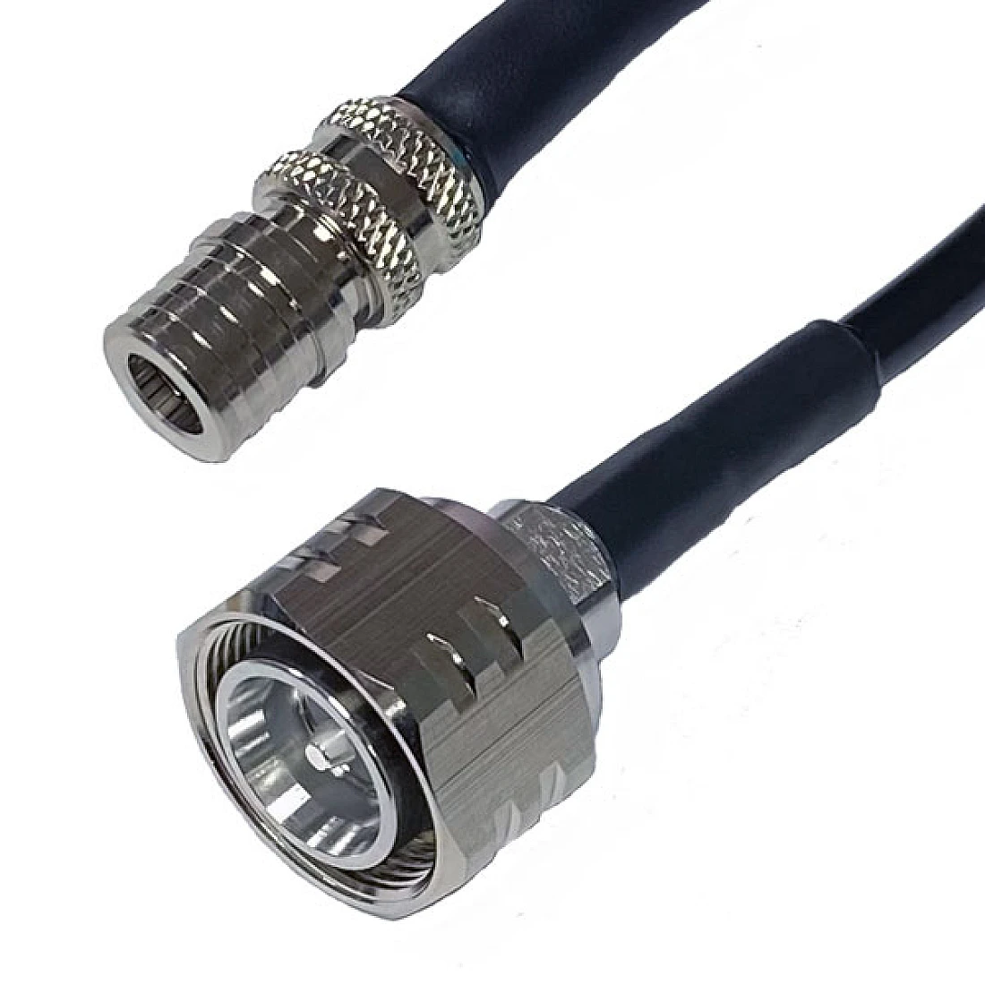 QMA PLUG TO 4.3/10 PLUG RG223 15.0 METRE