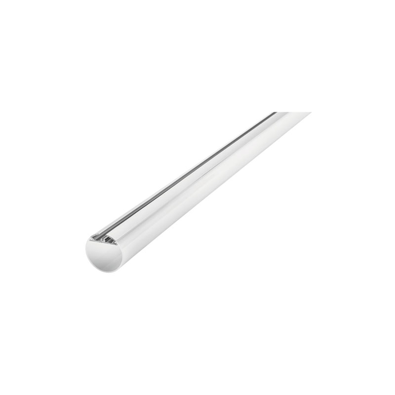 Integral Round Frosted Diffuser 30mm Dia Profile Aluminium Rail 2 Metre