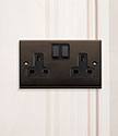 Bakelite Electrical Plug Socket (129B)