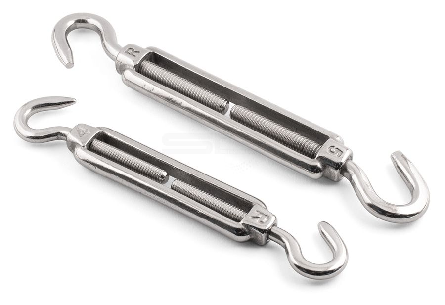 Hook/Hook Turnbuckles - 316 / A4 Stainless Steel