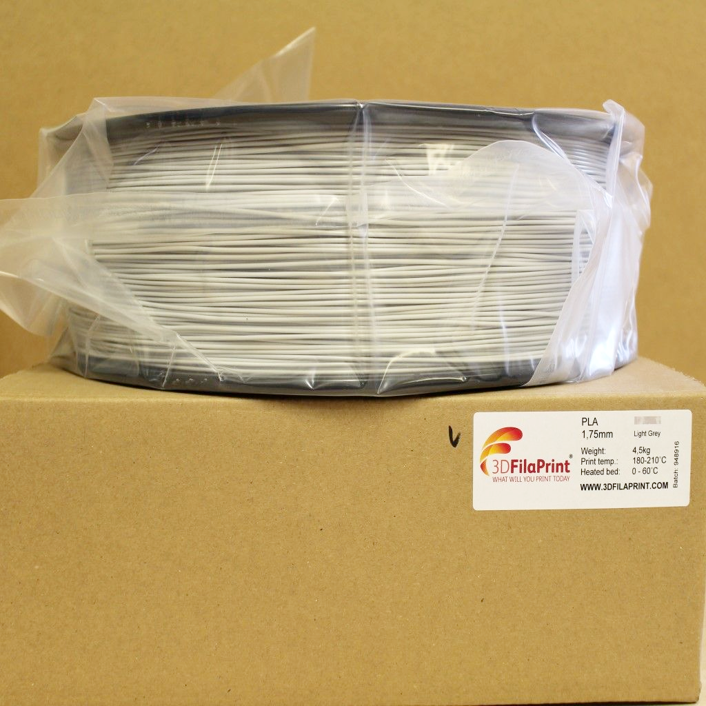 4.5Kg 3D FilaPrint Light Grey Premium PLA 1.75mm 3D Printer Filament