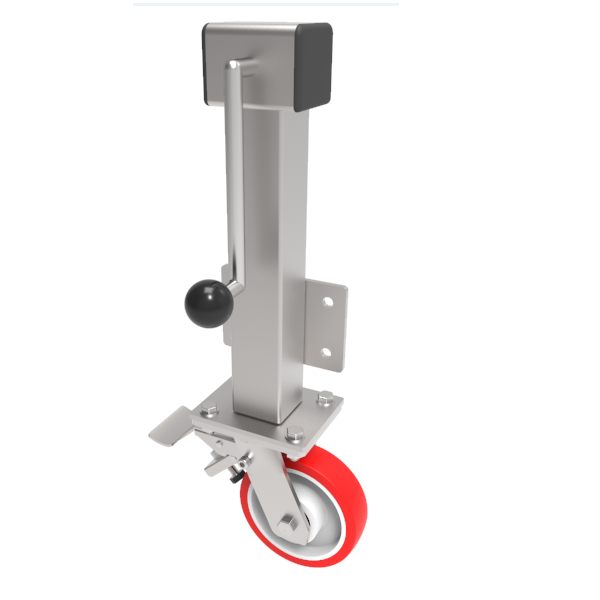 Polyurethane Nylon Plate Swivel Castor Brake Locking Castor 200mm 600kg Load