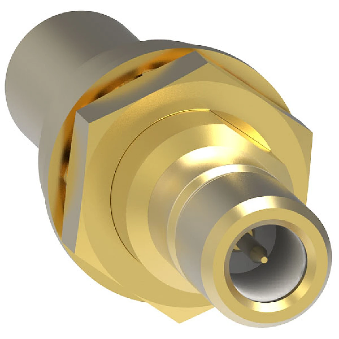 362.11.1313.221 IMS SMB BULKHEAD PLUG 50 OHM GOLD PLATED
