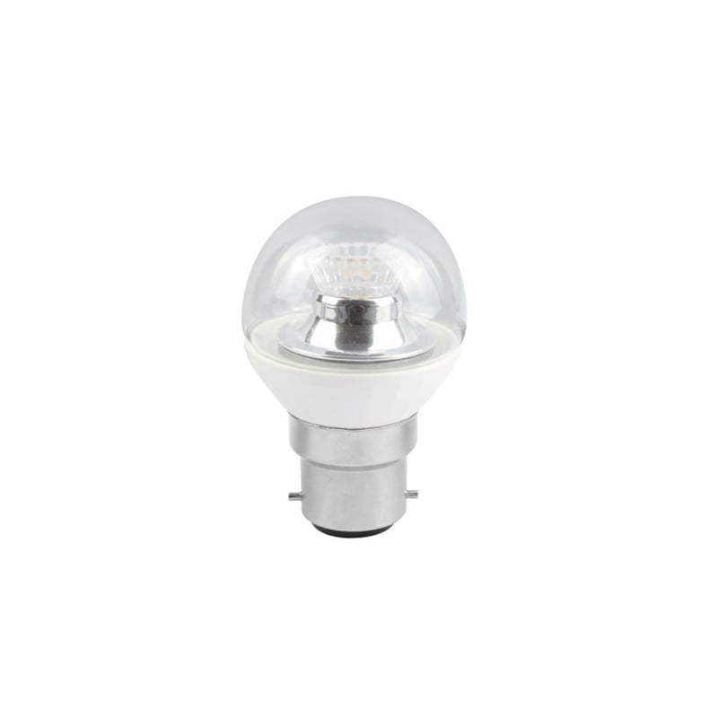 Bell Clear Round Dimmable Cool White LED Ball Bulb 2.1W B22