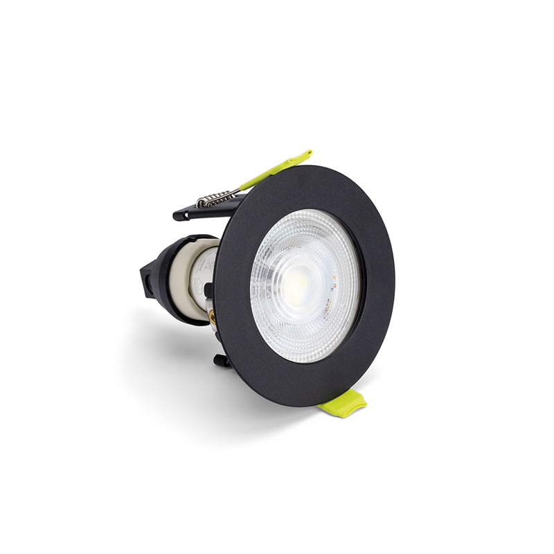 Integral Evofire Fire Rated GU10 Downlight IP65 Black