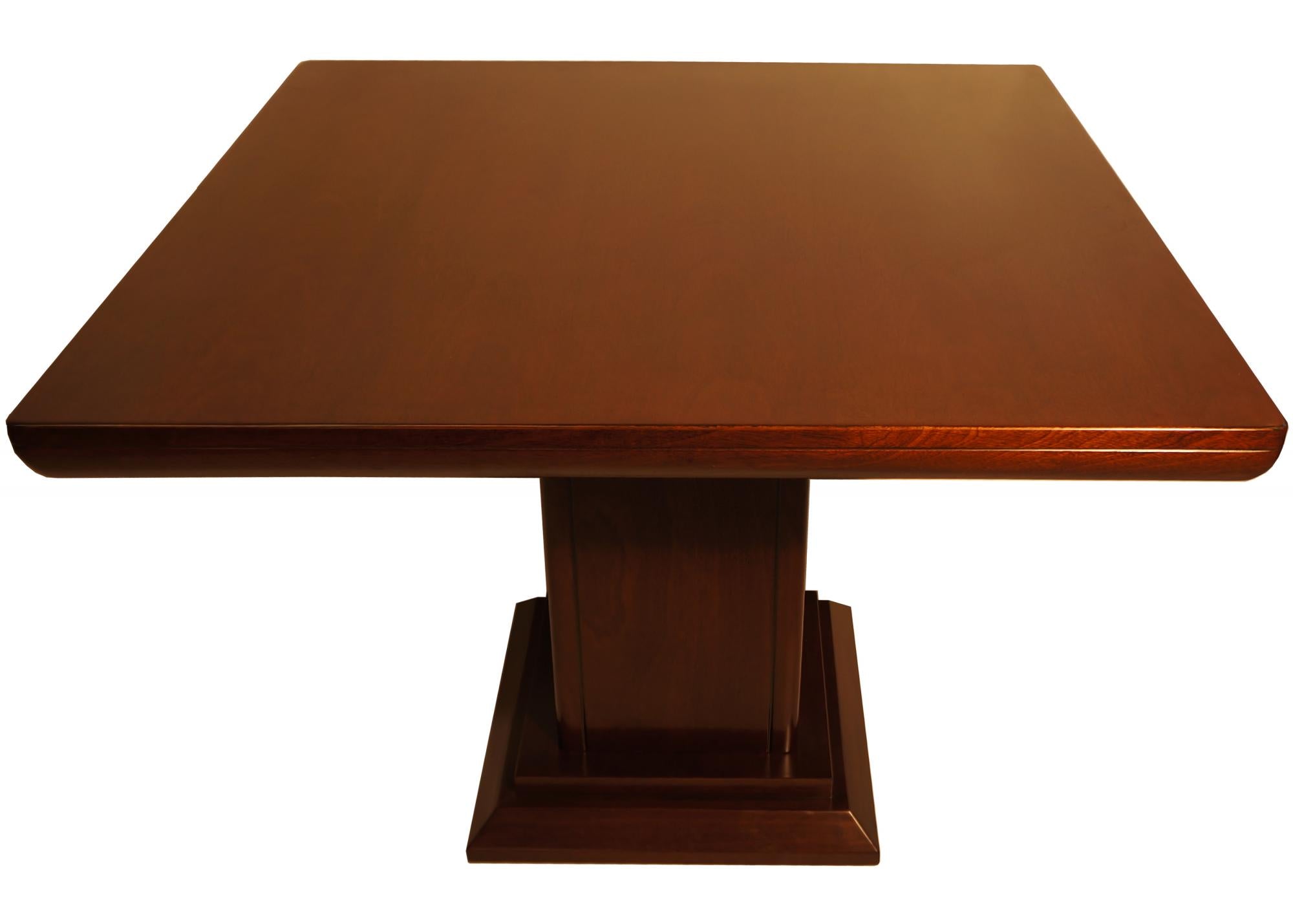 Specialising In Real Wood Veneer Square Meeting Table One Central Leg - 1050mm - KT0911 North Yourkshire
