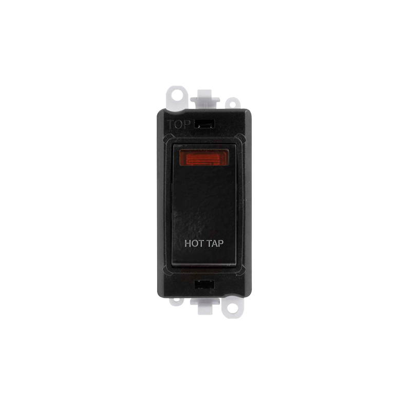 Click GridPro 20AX Black DP Switch Module with Neon Hot Tap Insert Black