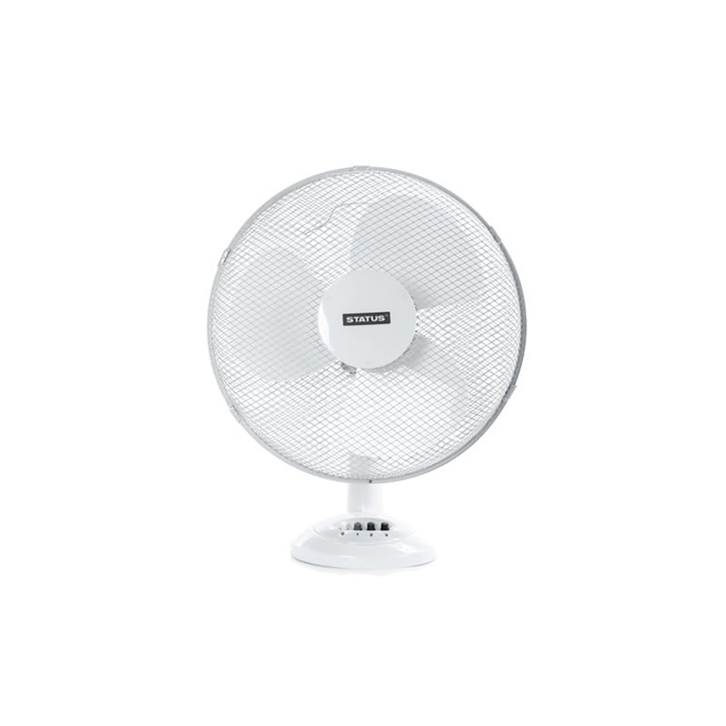 Status 16 Inch Three Speed Oscillating Desk Fan