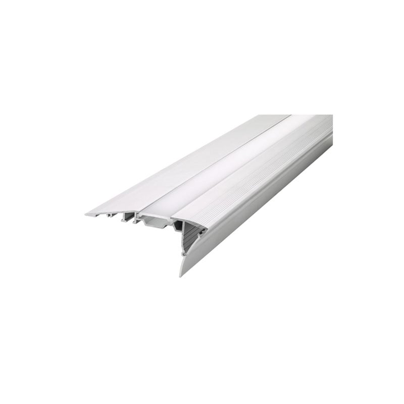 Integral Stair Surface Mount 1M Frosted Diffuser Profile Aluminium Rail