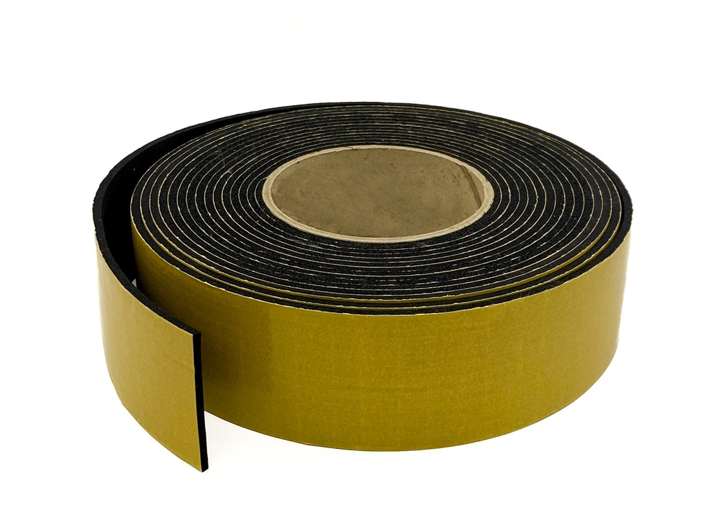 Expanded Neoprene Self Adhesive Sponge Strip - 50mm x 3mm  x 6m
