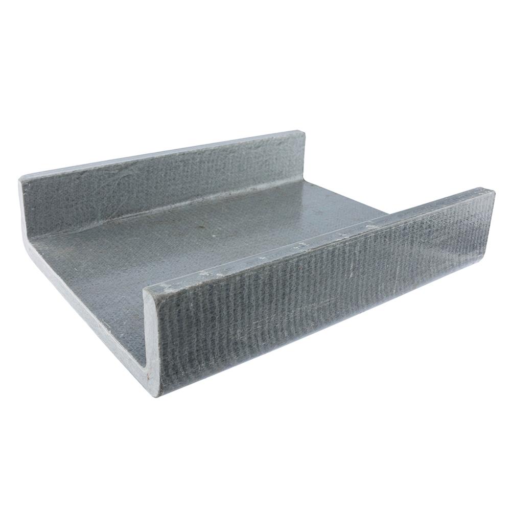 GRP U Channel 280 x 70 x 12mm x 6m LongGrey