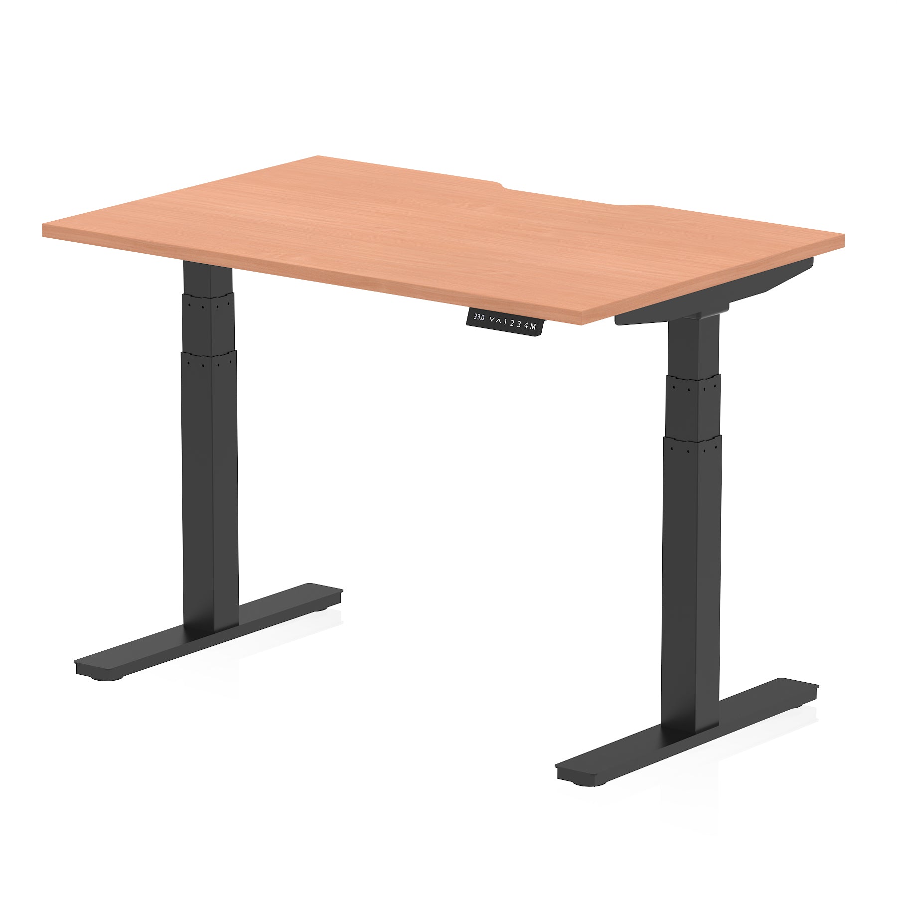Providers Of Air Scalloped Edge Height Adjustable Office Desk - 1200mm, 1400mm, 1600mm - Multiple Colour Options Available North Yourkshire