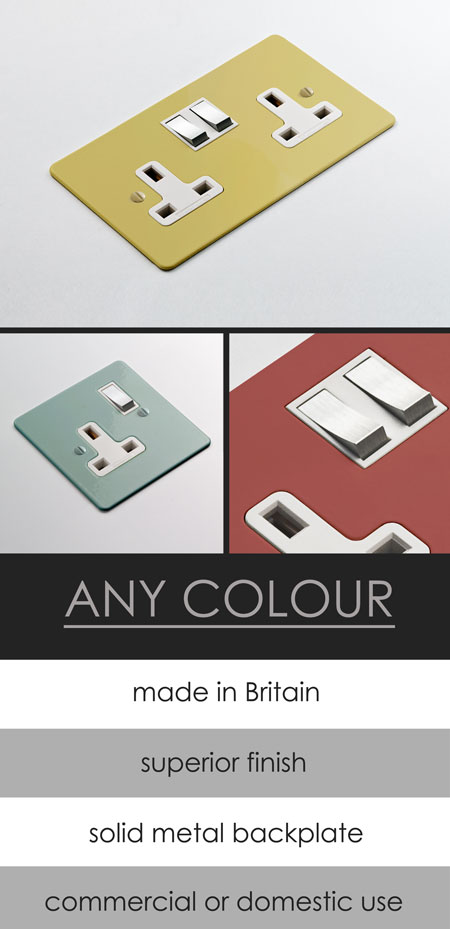 Custom Colours Electrical Plug Sockets (114D)