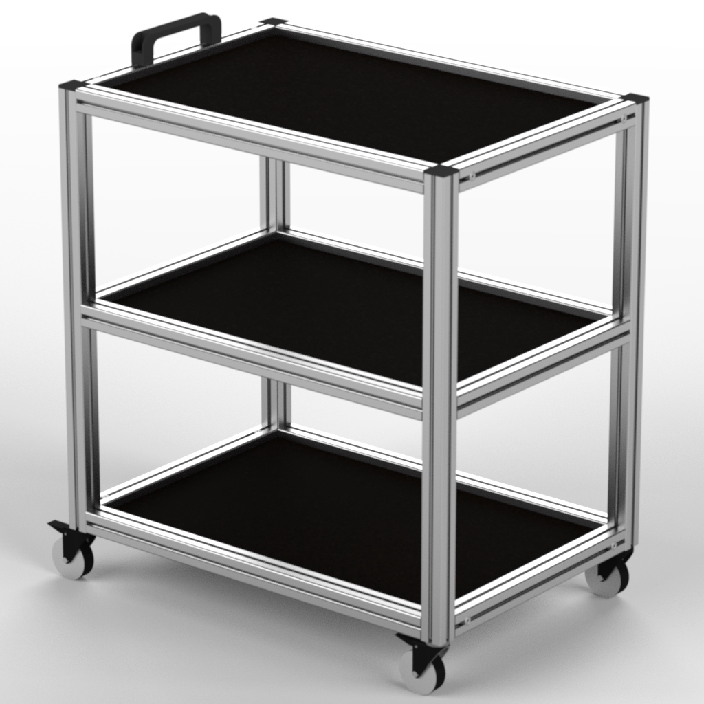 Modular Industrial Trolley For The Automotive Industry