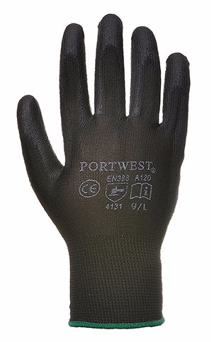 A120 PU Palm Glove SZ 9 (Large) Black