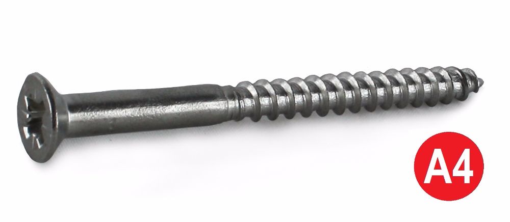 10g x 3/4'' A4 Pozi Countersunk Woodscrew