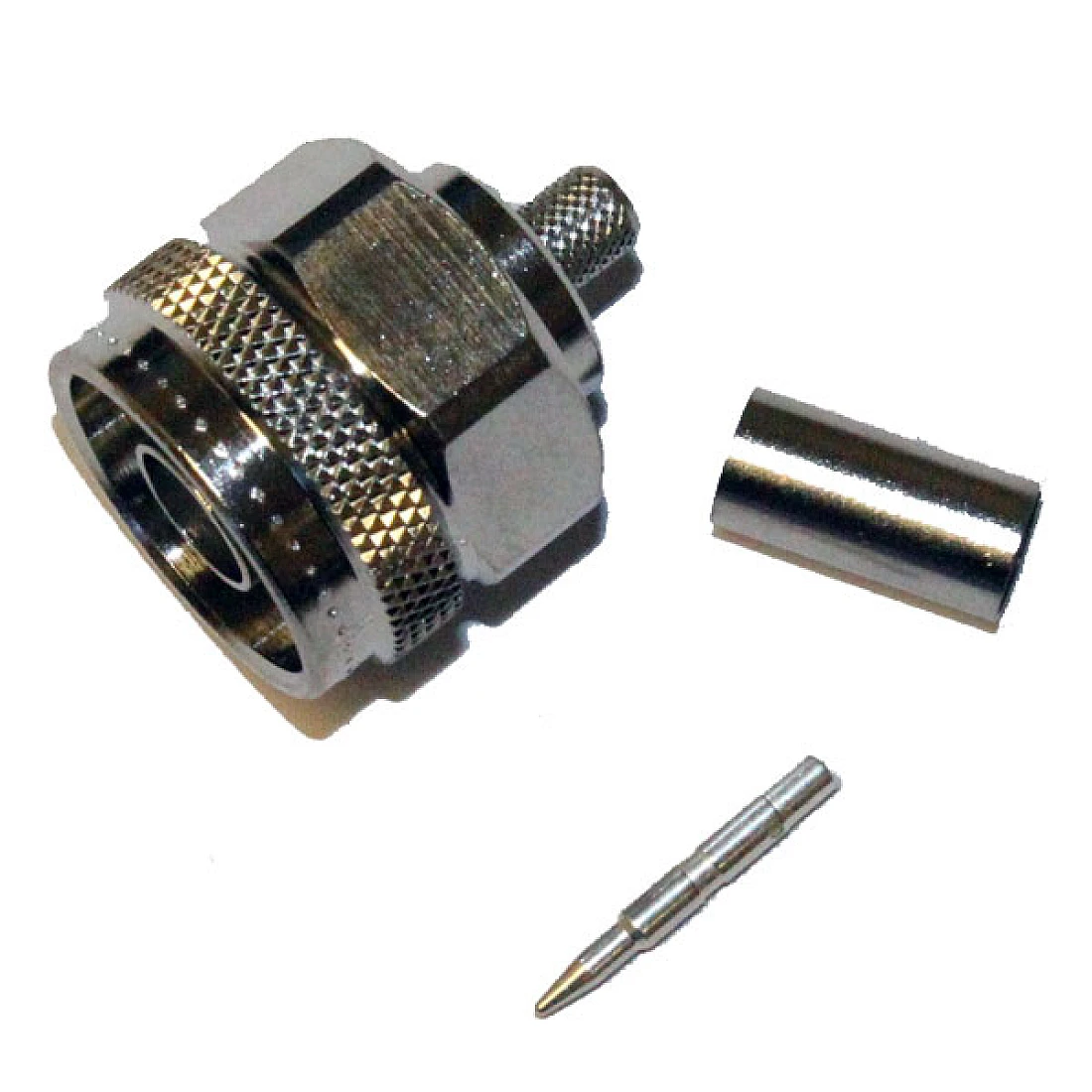 Telegartner J01020A0113 (100023911) 50 ohm Straight, Cable Mount N Connector, Plug, Crimp Termination, 0 to 11GHz, RG223, RG400,