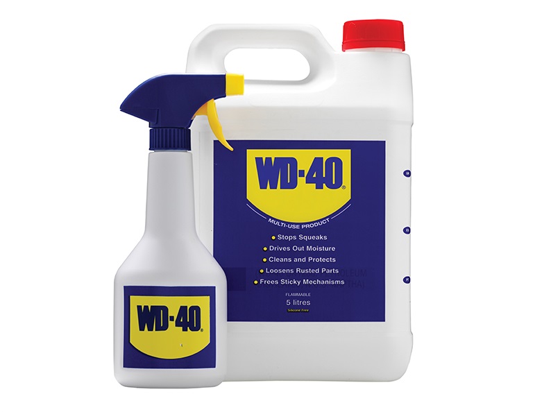 WD-40 5 Litre Jerry Can Plus Spray Bottle