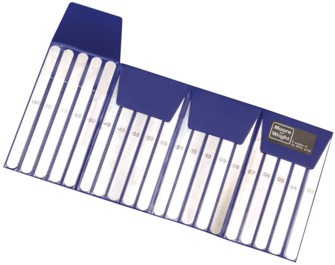 Suppliers Of Moore & Wright Feeler Strip Sets For Aerospace Industry