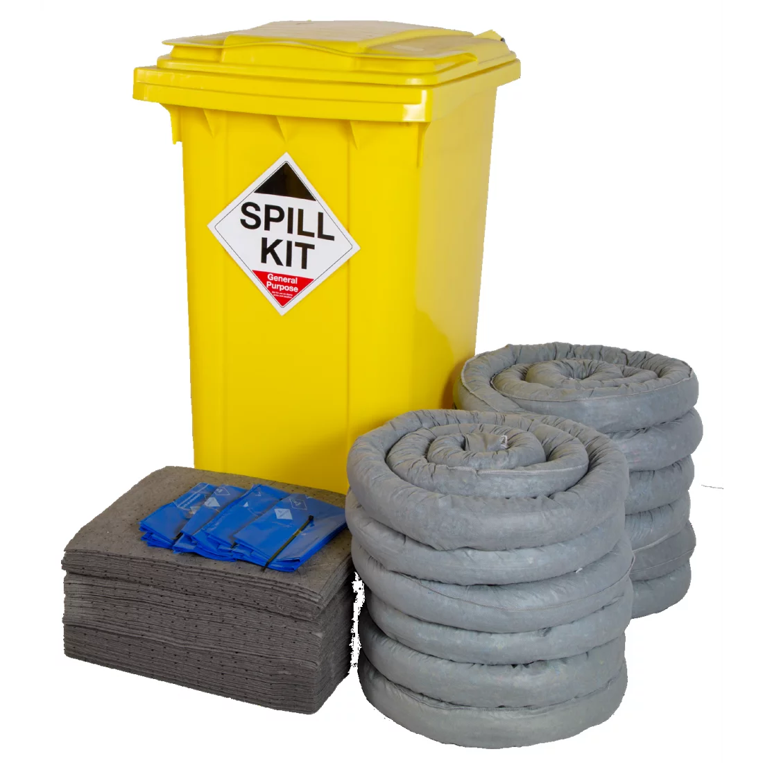 240 Litre General Purpose/Maintenance Spill Kit in Wheeled Bin