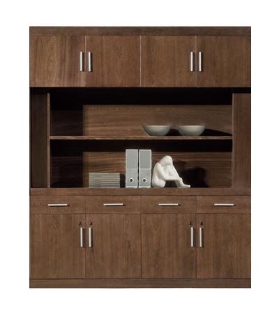 Large Luxury Executive Bookcase with Open Shelving - BKC-KM5B44 UK