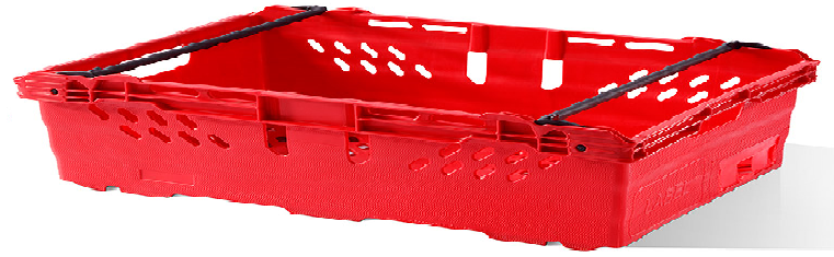 UK Suppliers Of 880x540x240 Red Open Top Box / Crate For Agricultural Industry